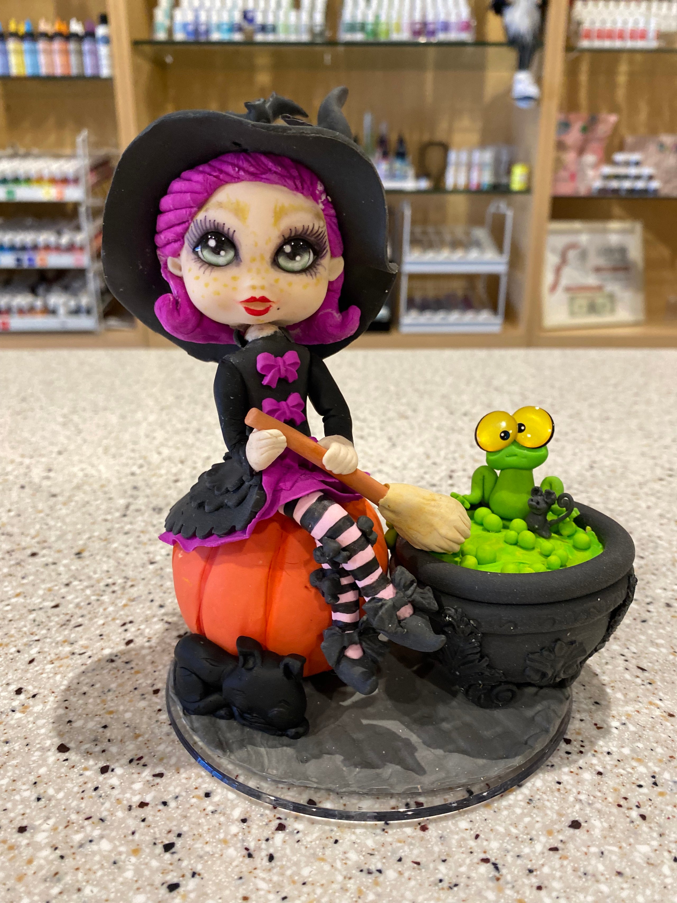 Witch and friends cake topper tempting treasures las vegas